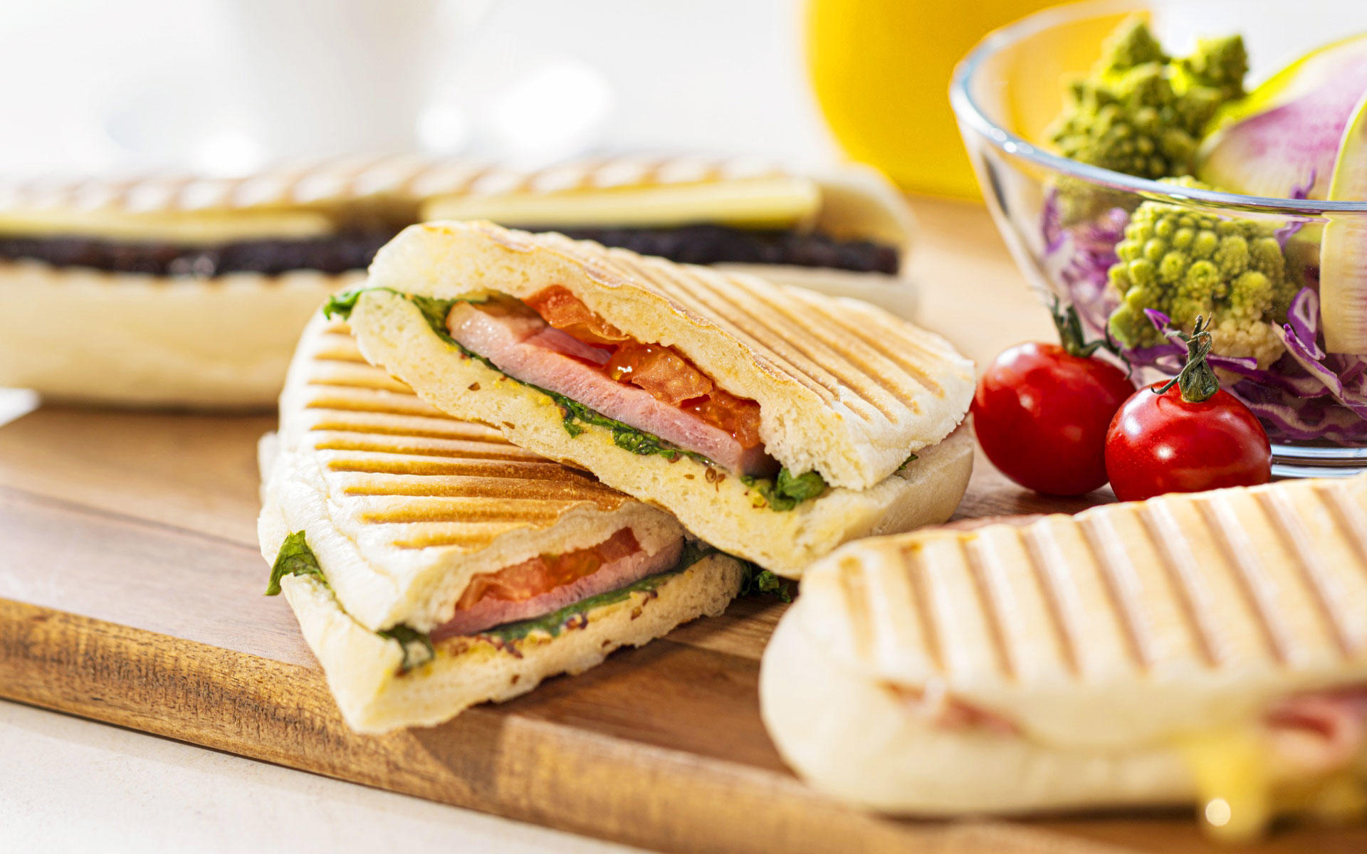 Freshly Baked Panini in Our Special Oven