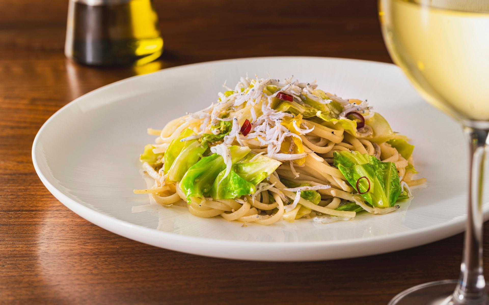 Shirasu and Cabbage Pepperoncino